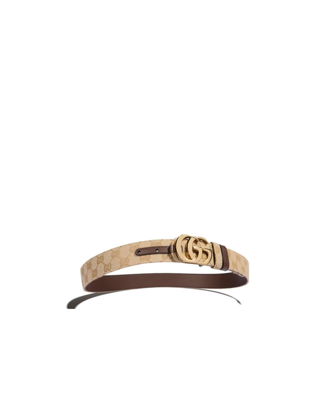 Gucci Metallic Cut Gg Marmont Reversible Belt