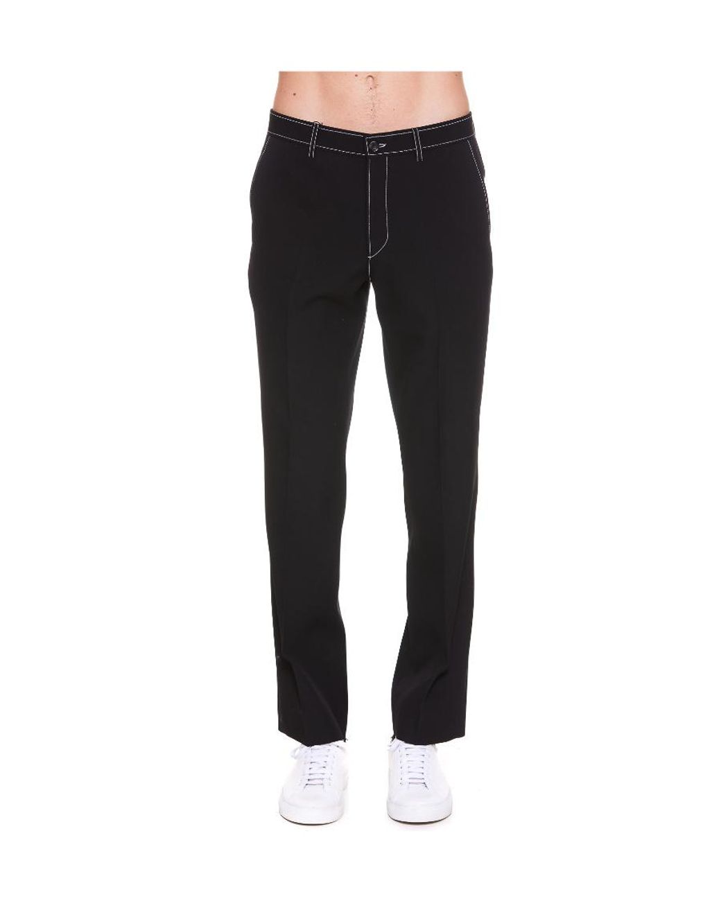 Burberry Black Straight-Leg Tailored Trousers for men