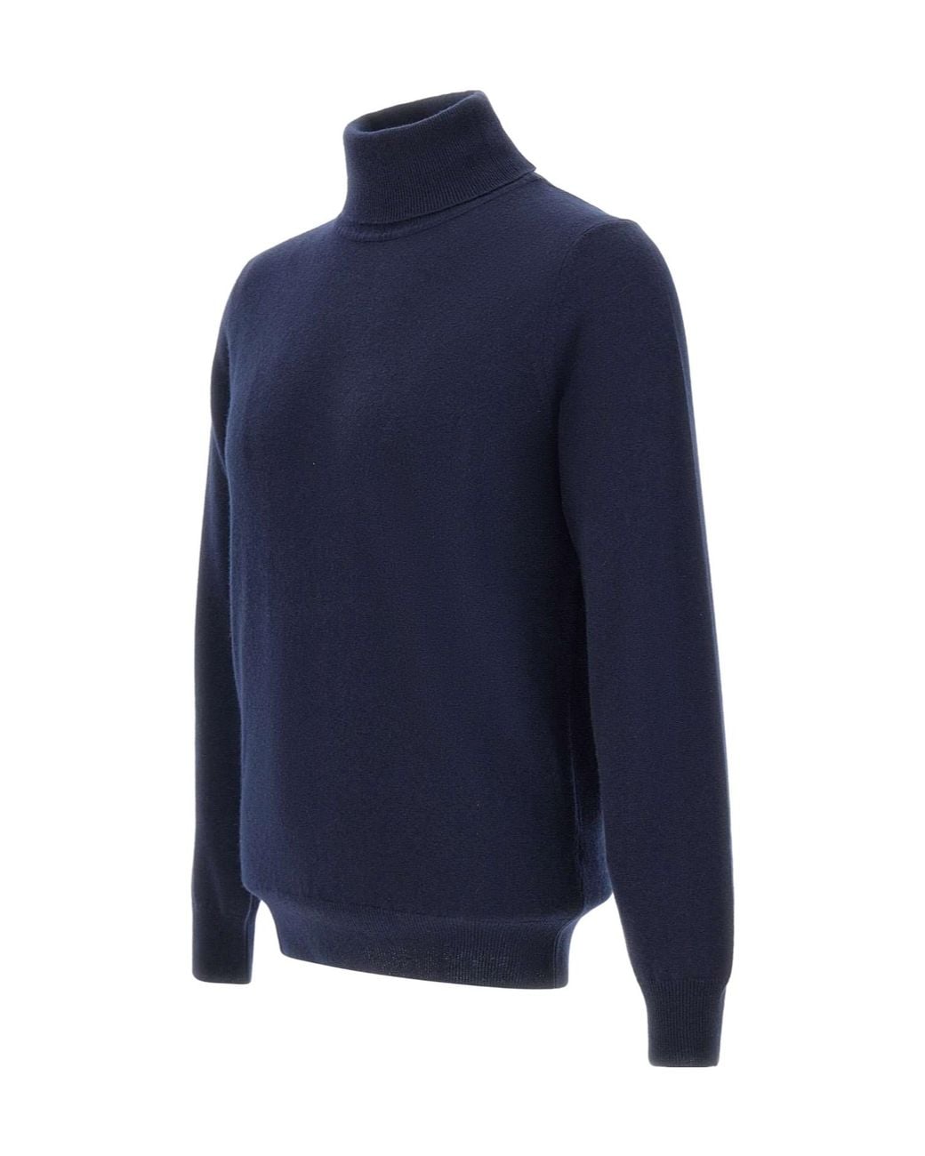 Kangra Cashmere Blue Kangra Turtleneck Knitted Sweater for men
