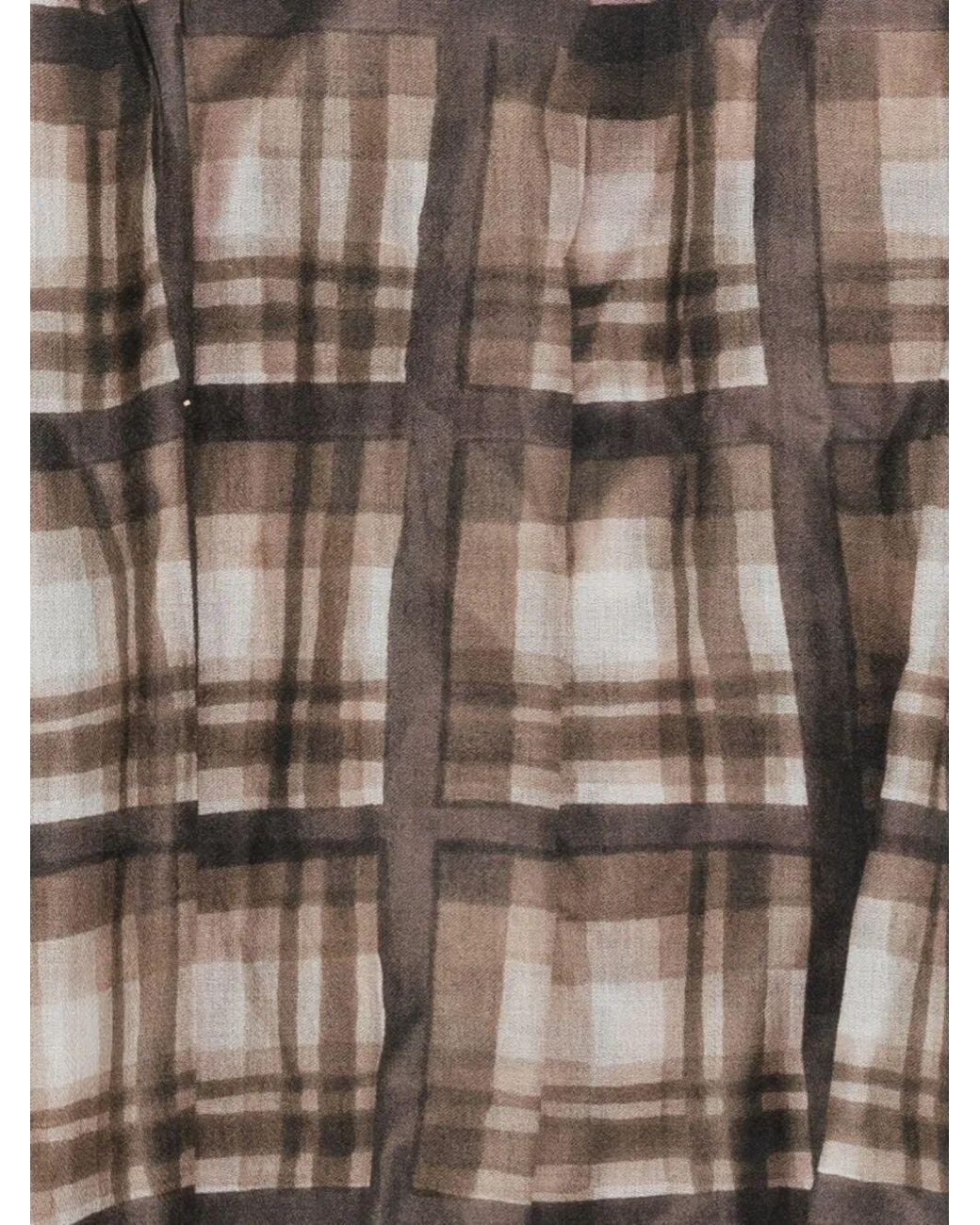 Pierre Louis Mascia Multicolor Check-Print Leopard-Pattern Scarf