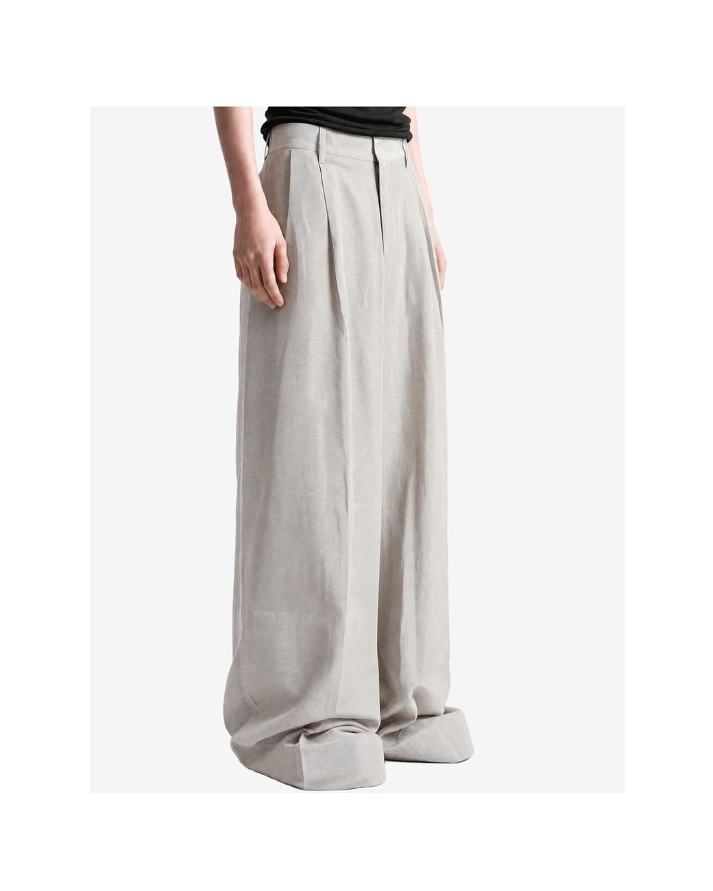 ERL Gray Casual Trousers With Belt Loops for men