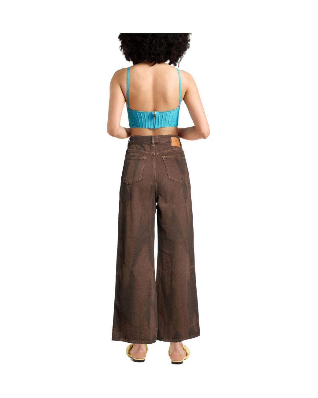 Ganni Brown Loose Trousers