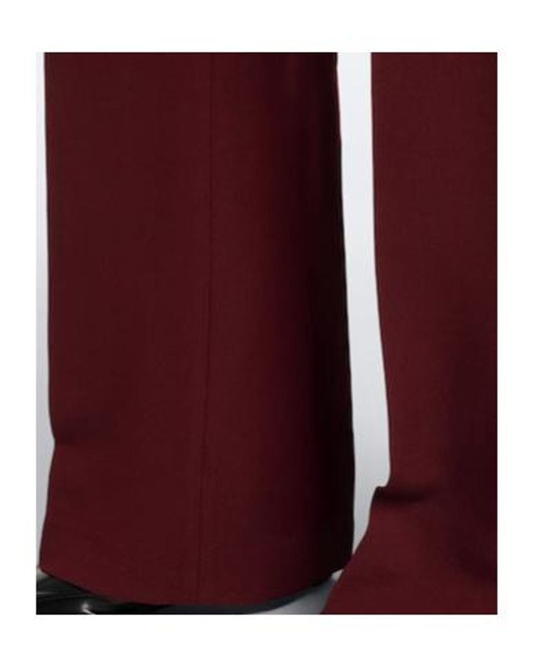 Roland Mouret Red Wool And Silk Wide-Leg Pants