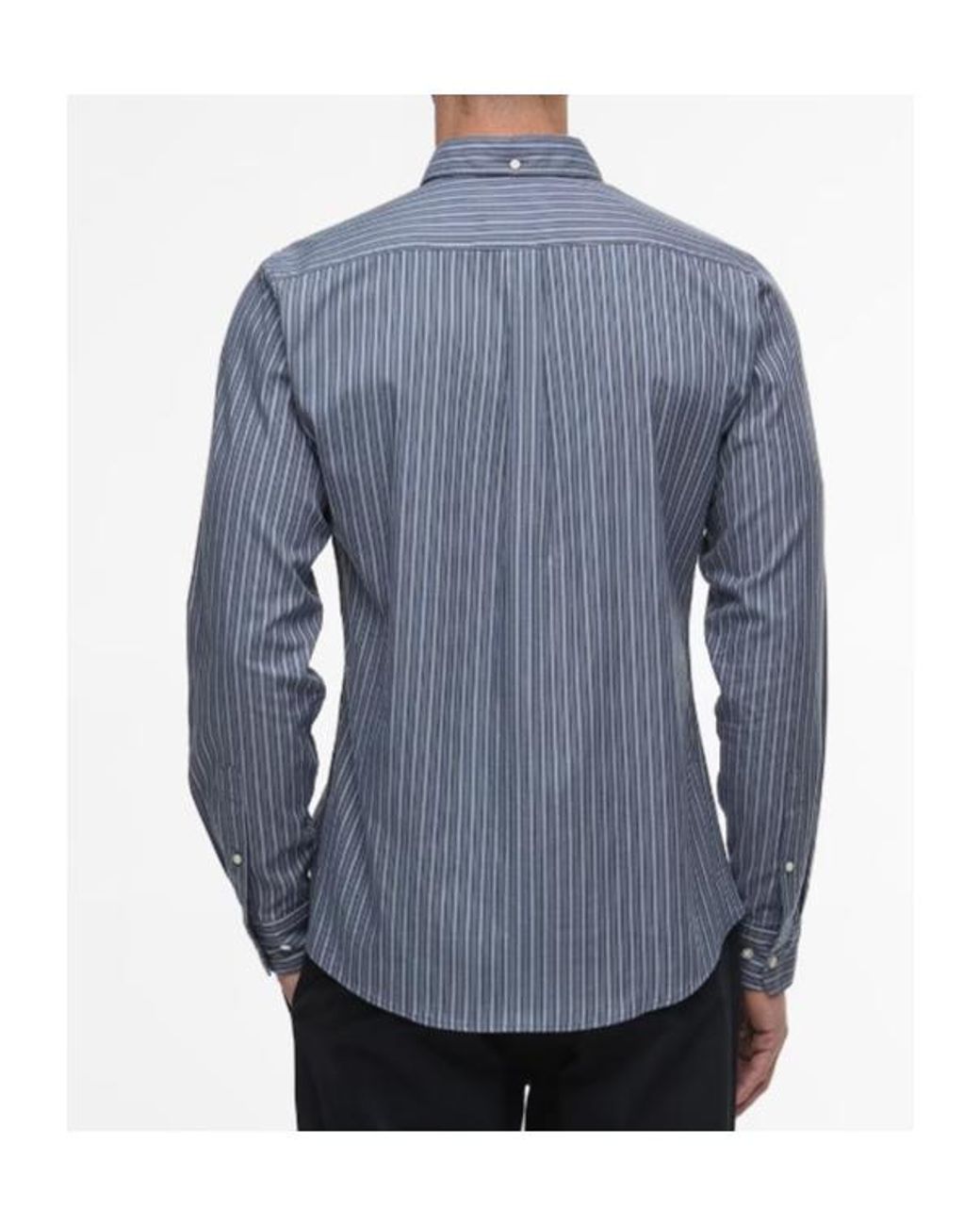 Barbour Blue Long Sleeve Shirt for men