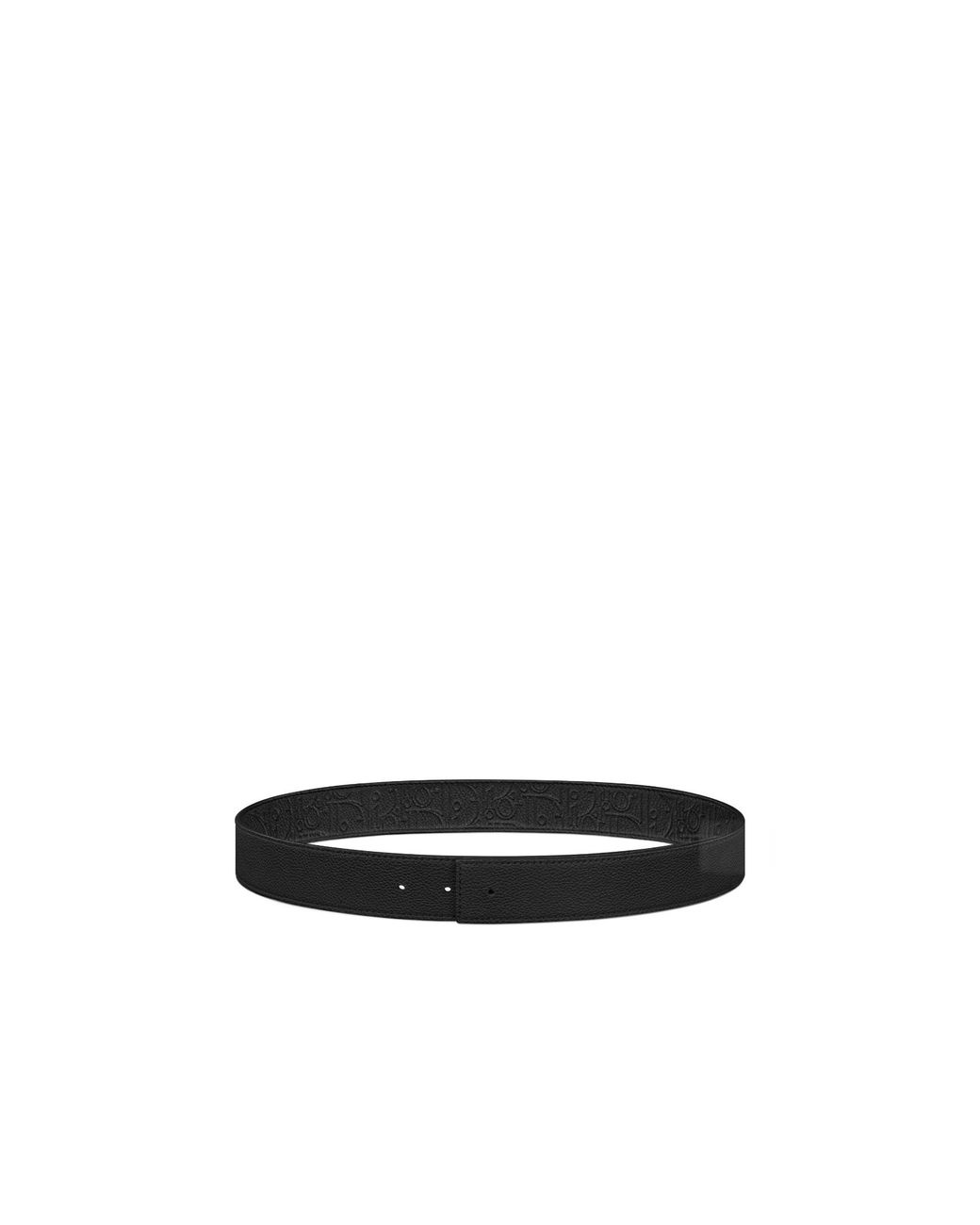 Dior White Reversible Belt Strap for men