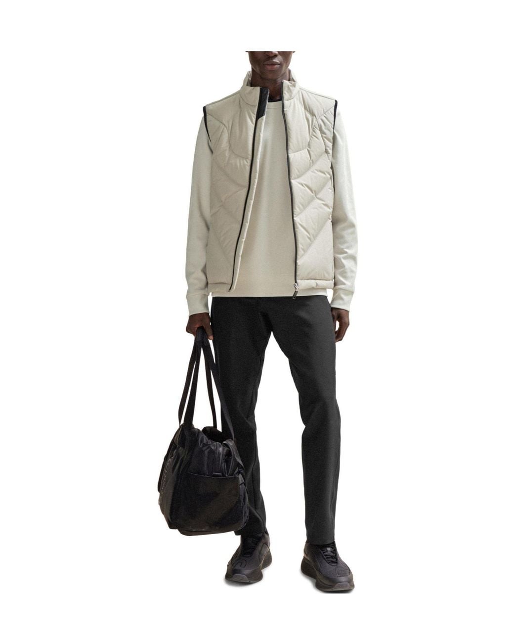 Boss White Crewneck Sweatshirt for men