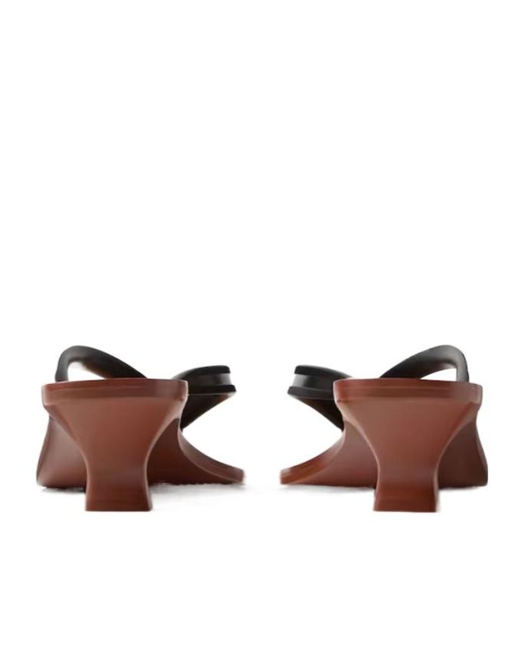 Versace Brown Sophie Thong Heeled Mules