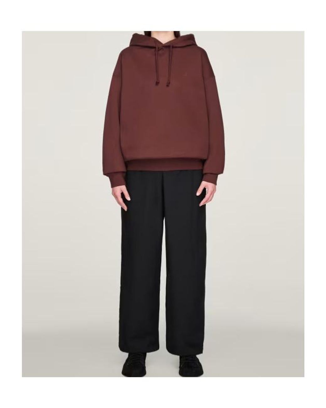 Y-3 Purple Logo-Print Drawstring Hoodie for men