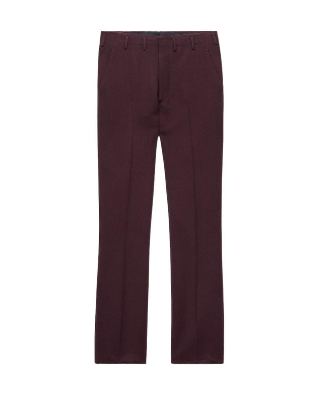 Prada Purple Wool Pants for men