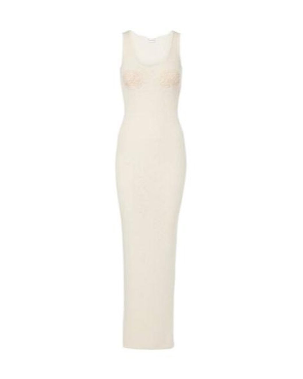 Magda Butrym White Crochet Linen And Cotton Maxi Dress