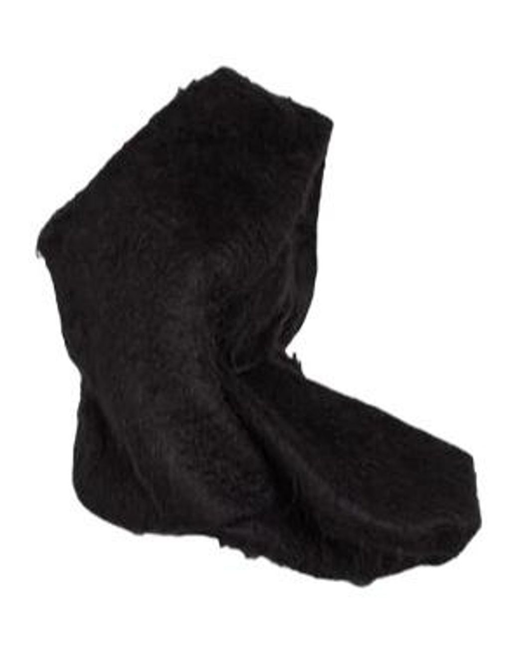 Rick Owens Black Asymmetric Ruched Top
