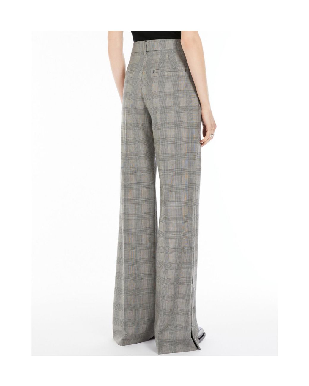 Sportmax Gray Wool Tailored Pants