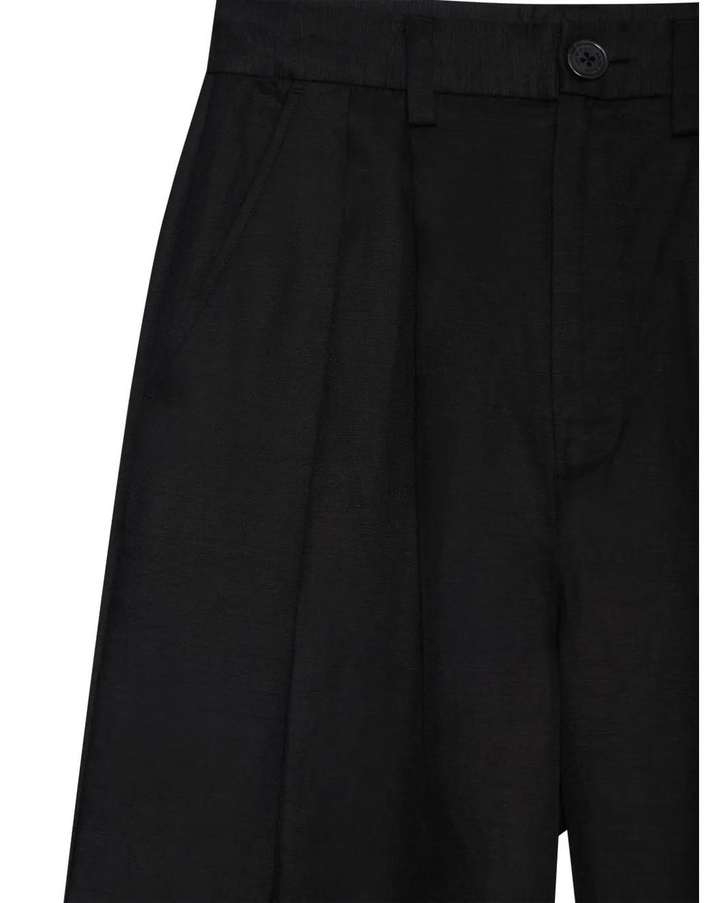 Anine Bing Black Carrie Cropped Trousers