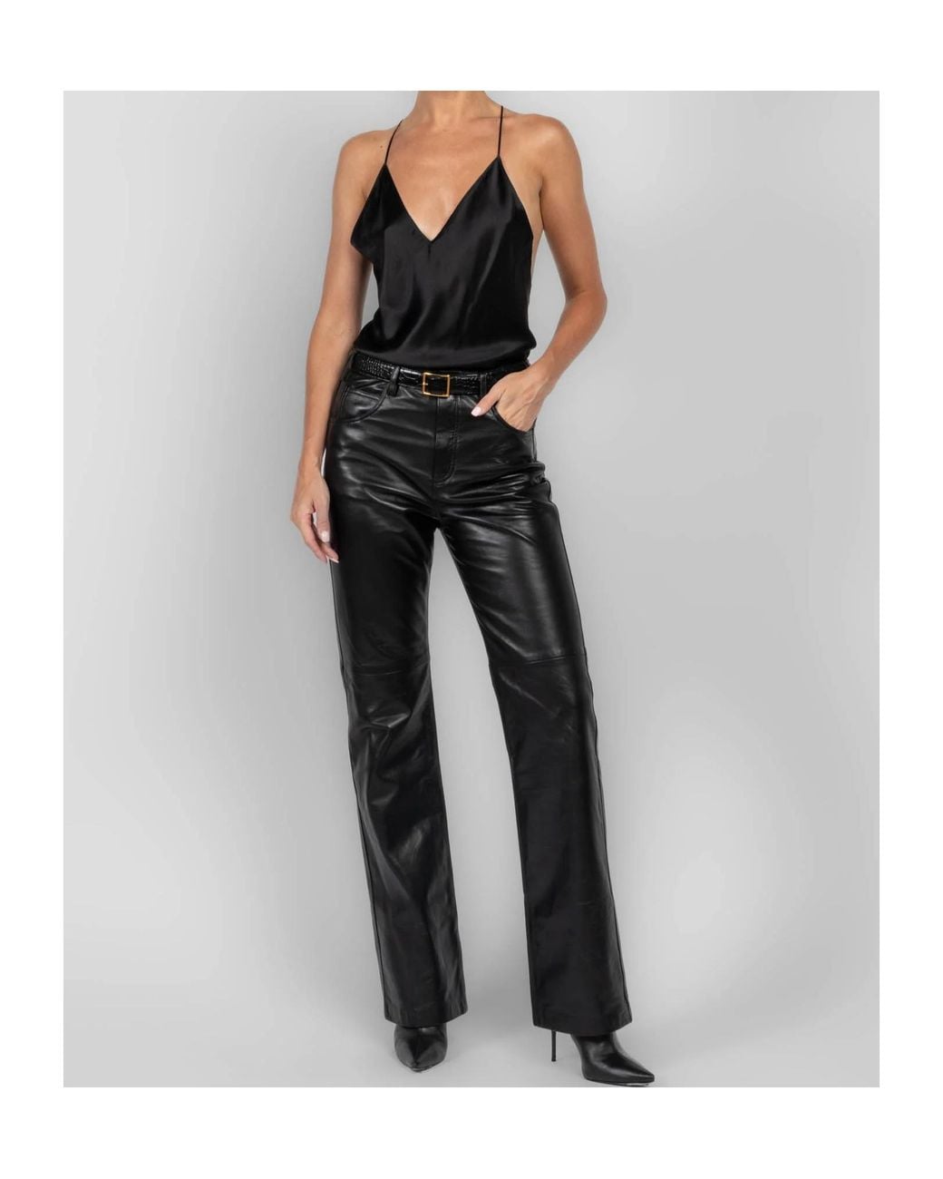 Nili Lotan Black Emile Silk-Charmeuse Camisole