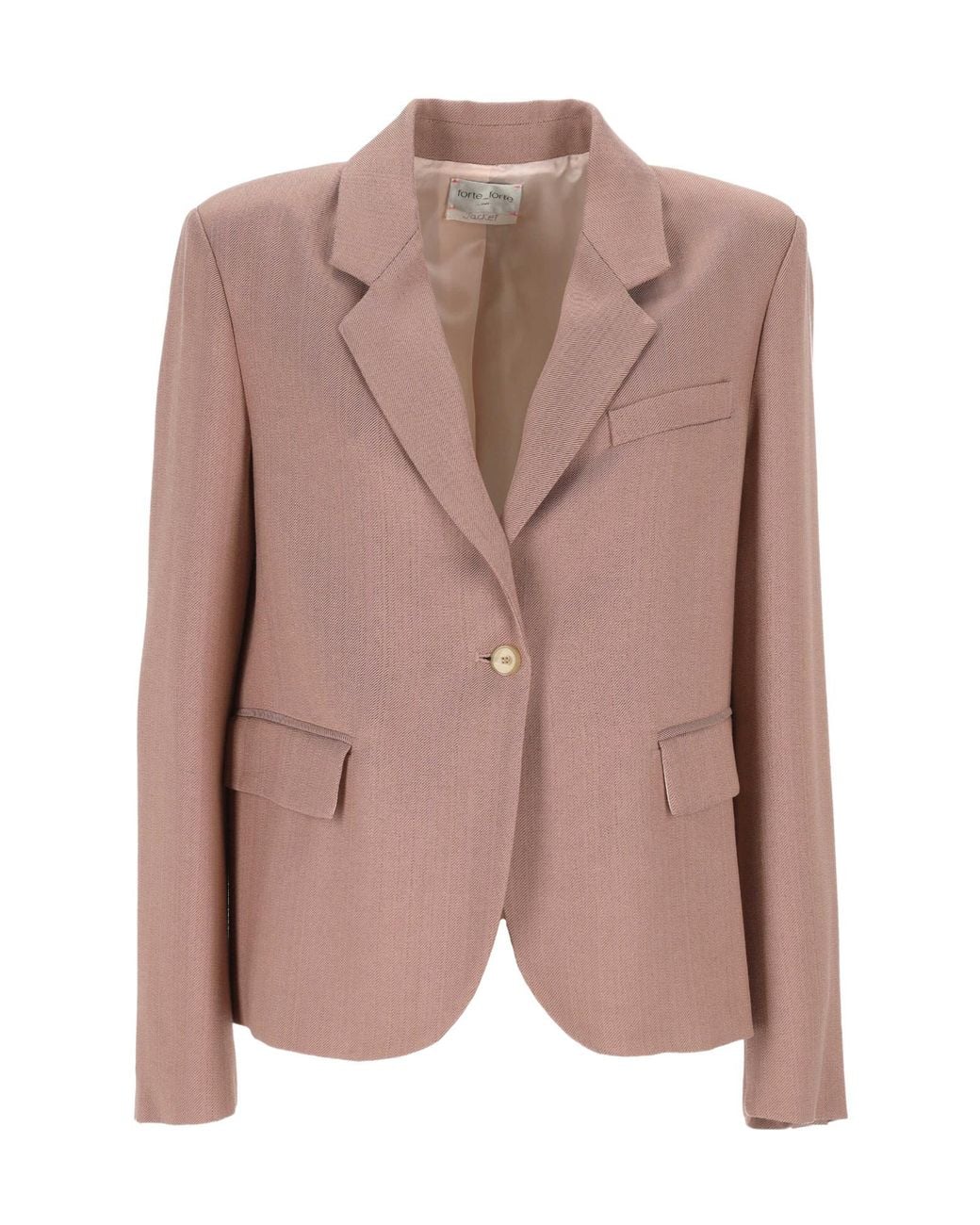 Forte_forte Brown Single-Breasted Jacket