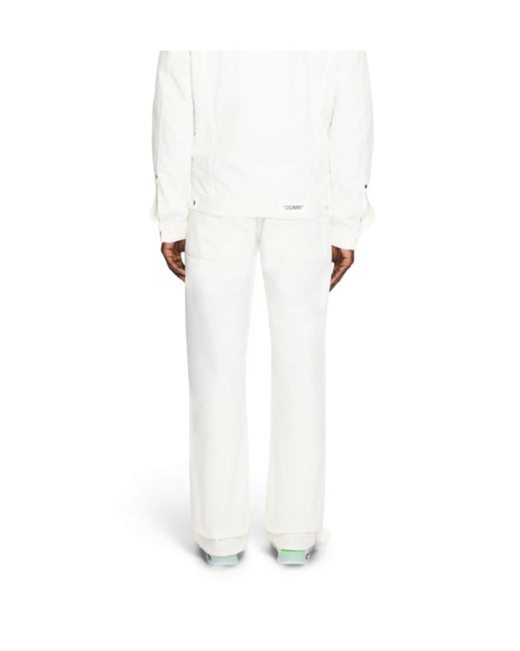 Off-White c/o Virgil Abloh White Half Arrow Slim Relaxed Trousers for men