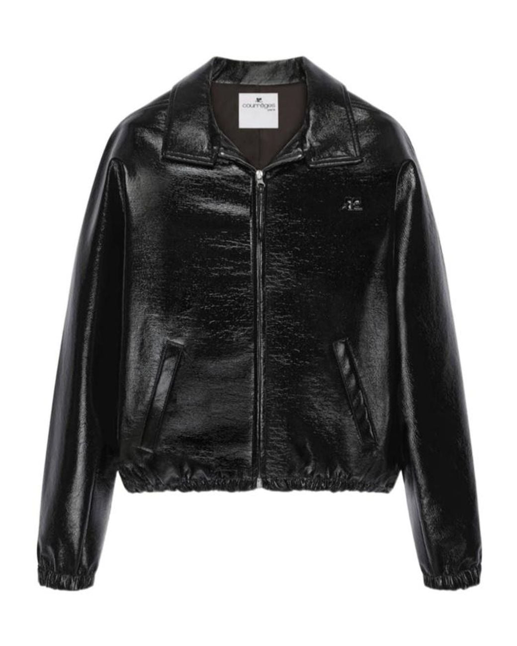 Courreges Black Pockets Zip-Up Jacket for men