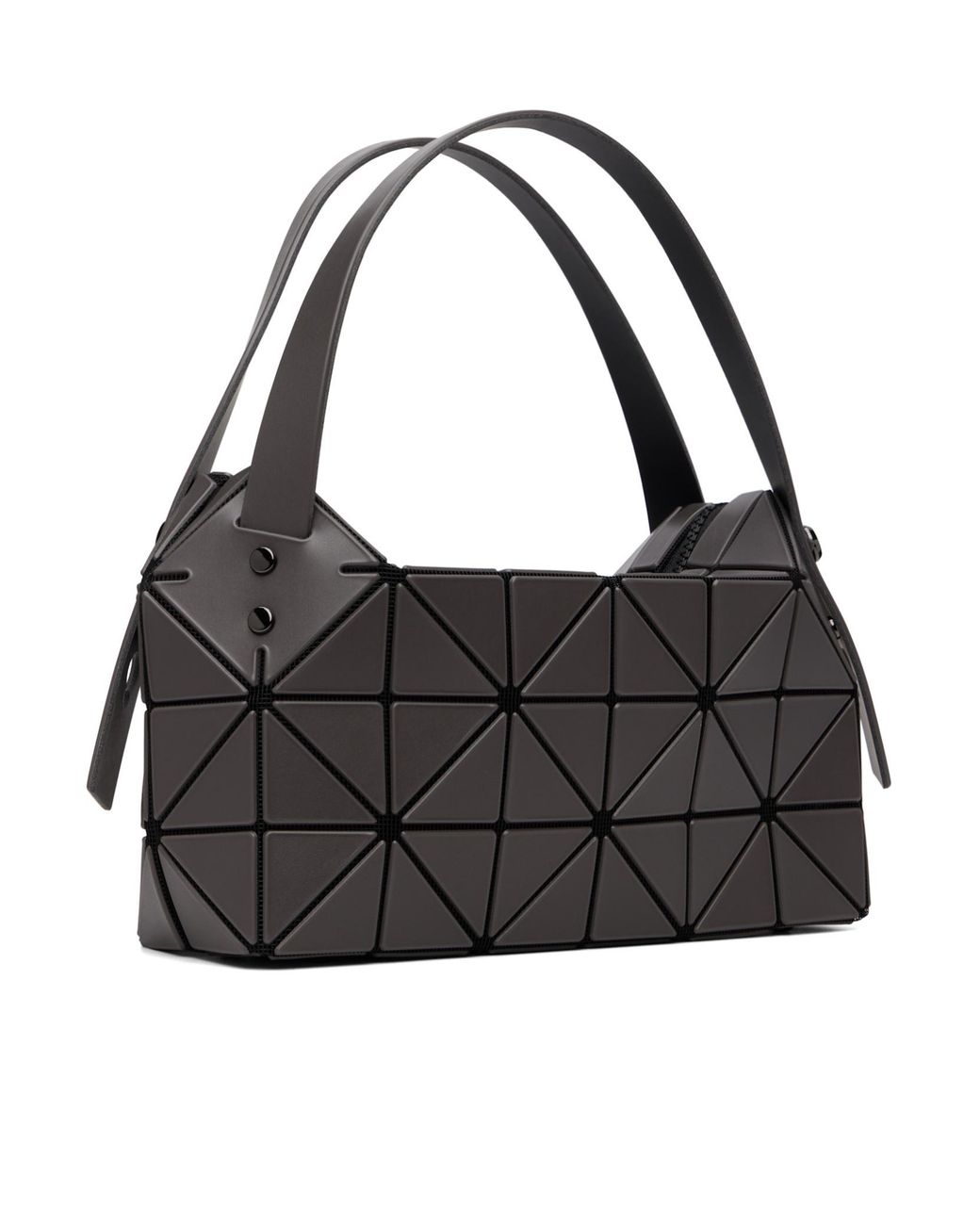 Issey Miyake Black Boston Geometric Shoulder Bag