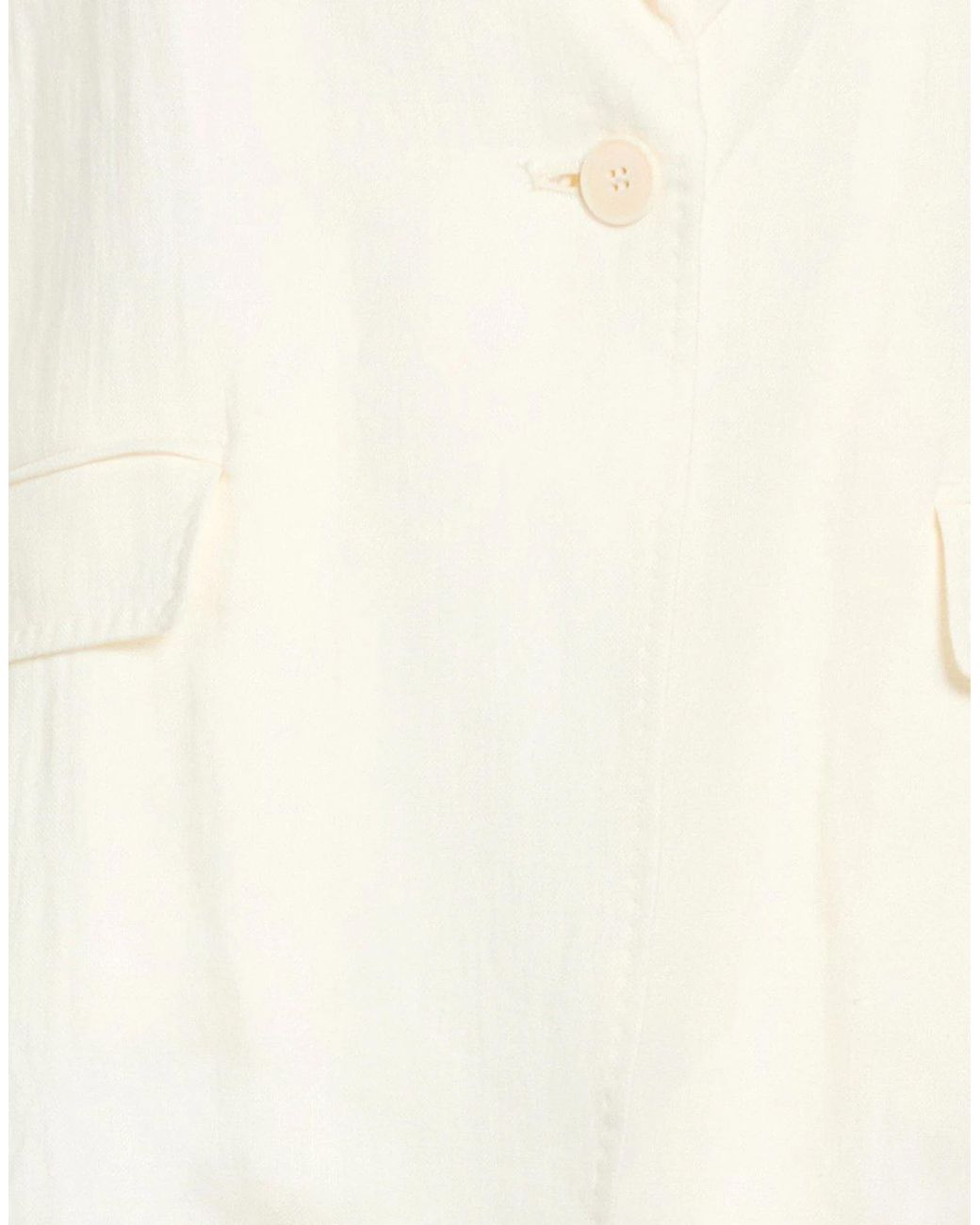 Weekend by Maxmara White Linen Single- Blazer