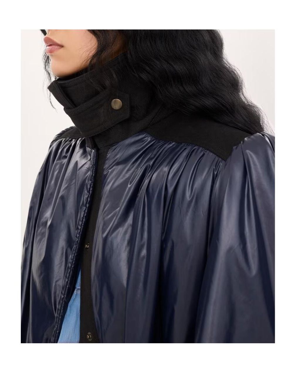 Chloé Blue Chloé Quilted Long Coat