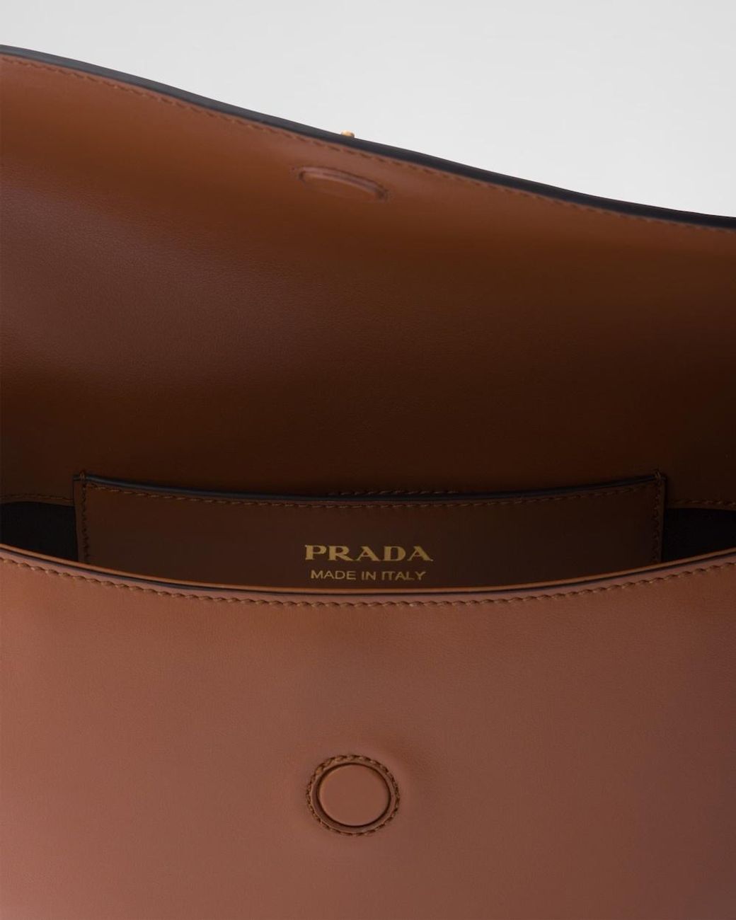 Prada Brown Triangle-Logo Small Shoulder Bag