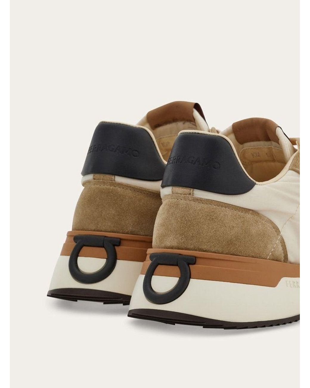 Ferragamo Natural Neutrals Trainers for men