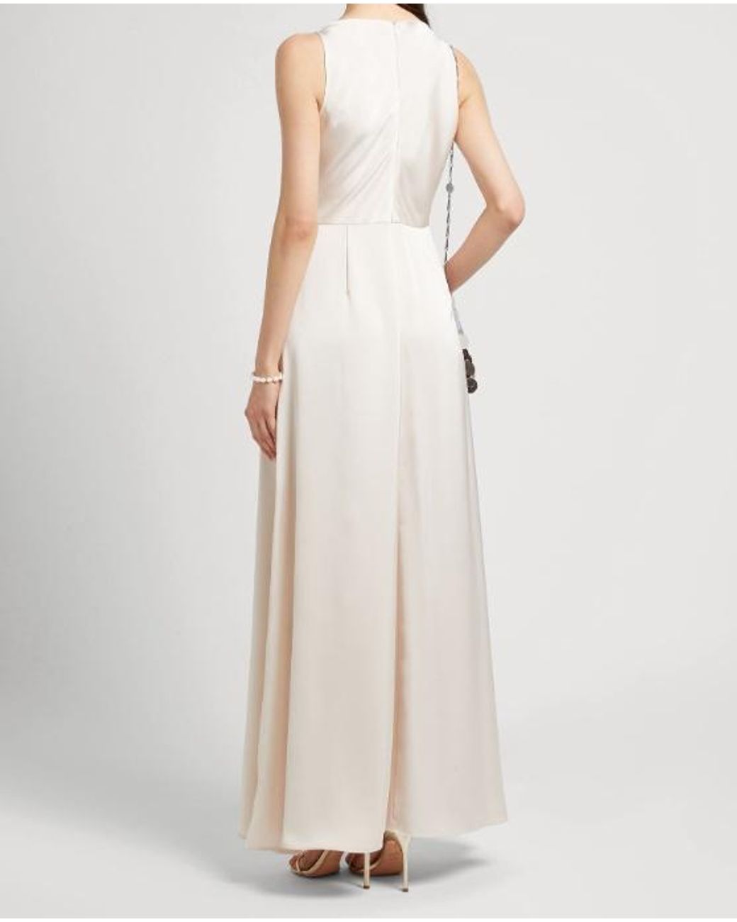 MAX&Co. White Long Dresses