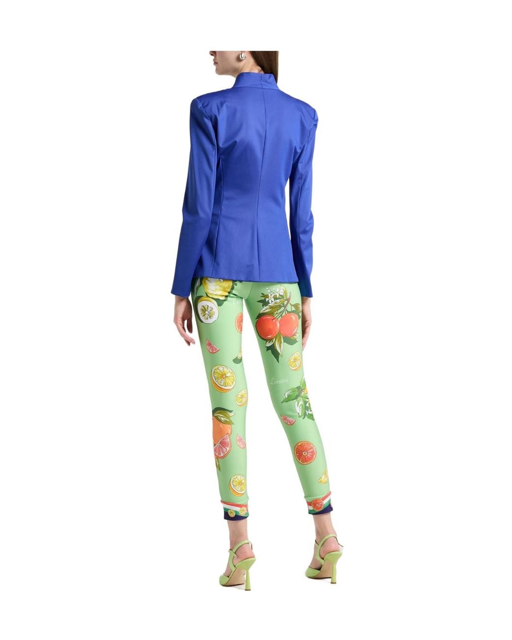 Dolce & Gabbana Green Printed Leggings