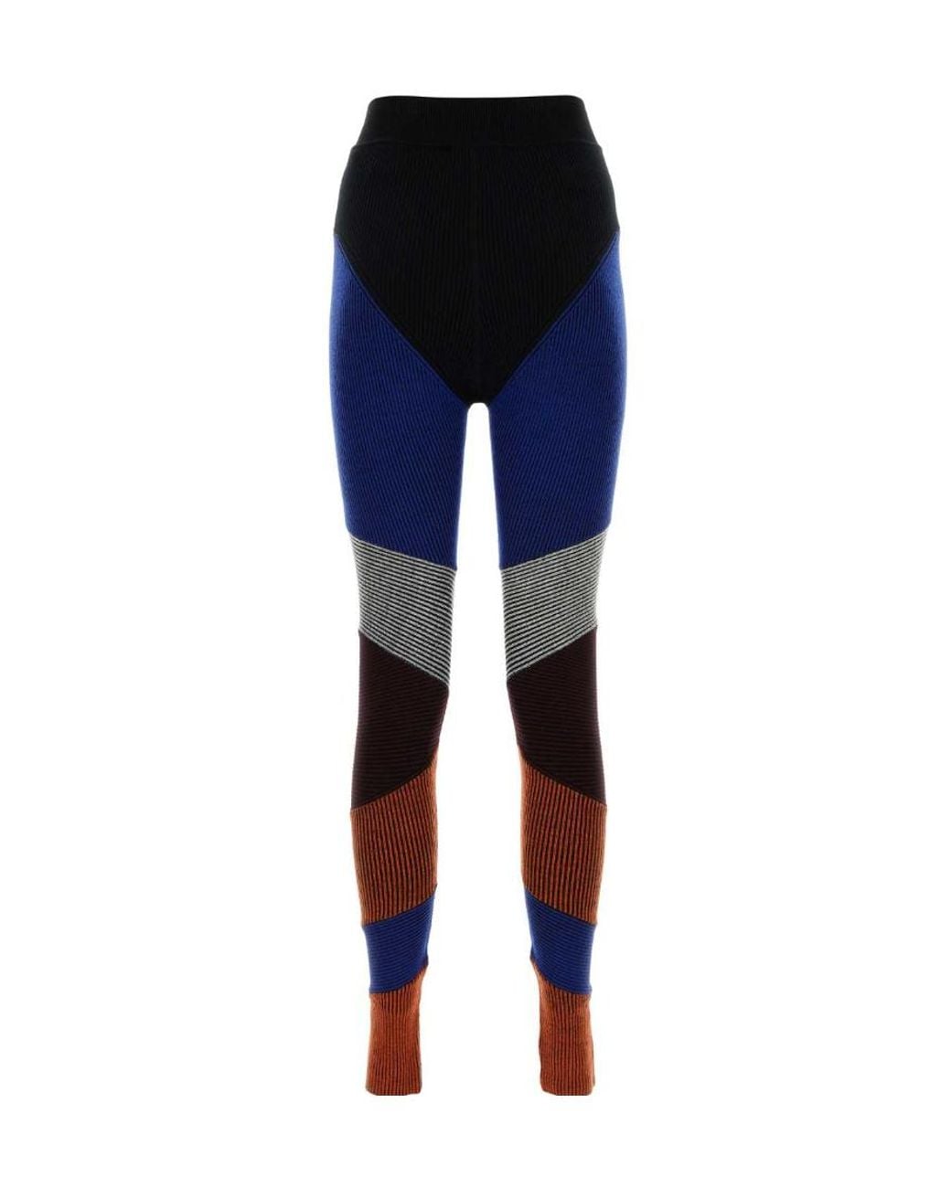 Chloé Blue Chloé Patchwork High-Waisted Leggings