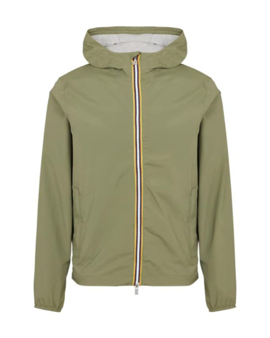 K-Way Green Waterproof Hooded Jacket for men