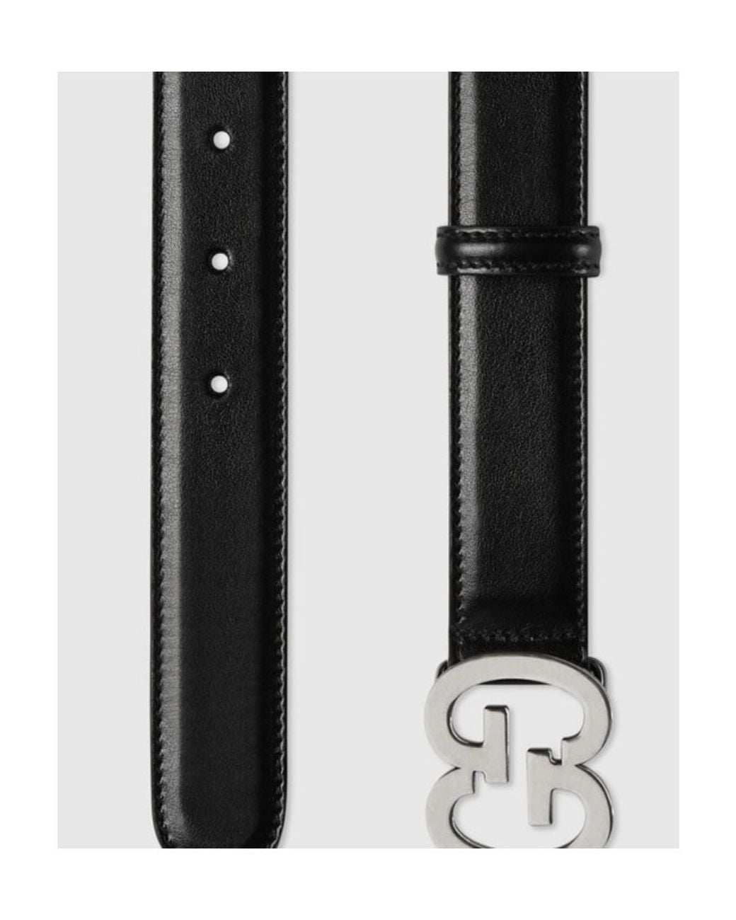 Gucci White Gg Buckle Belt for men