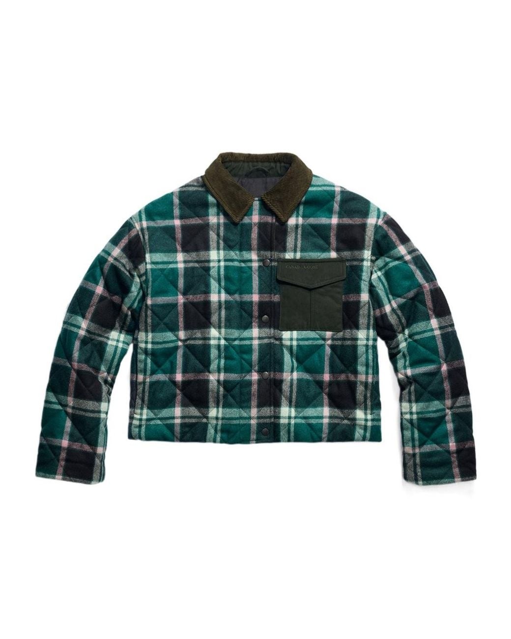Canada Goose Green Terra Check Jacket