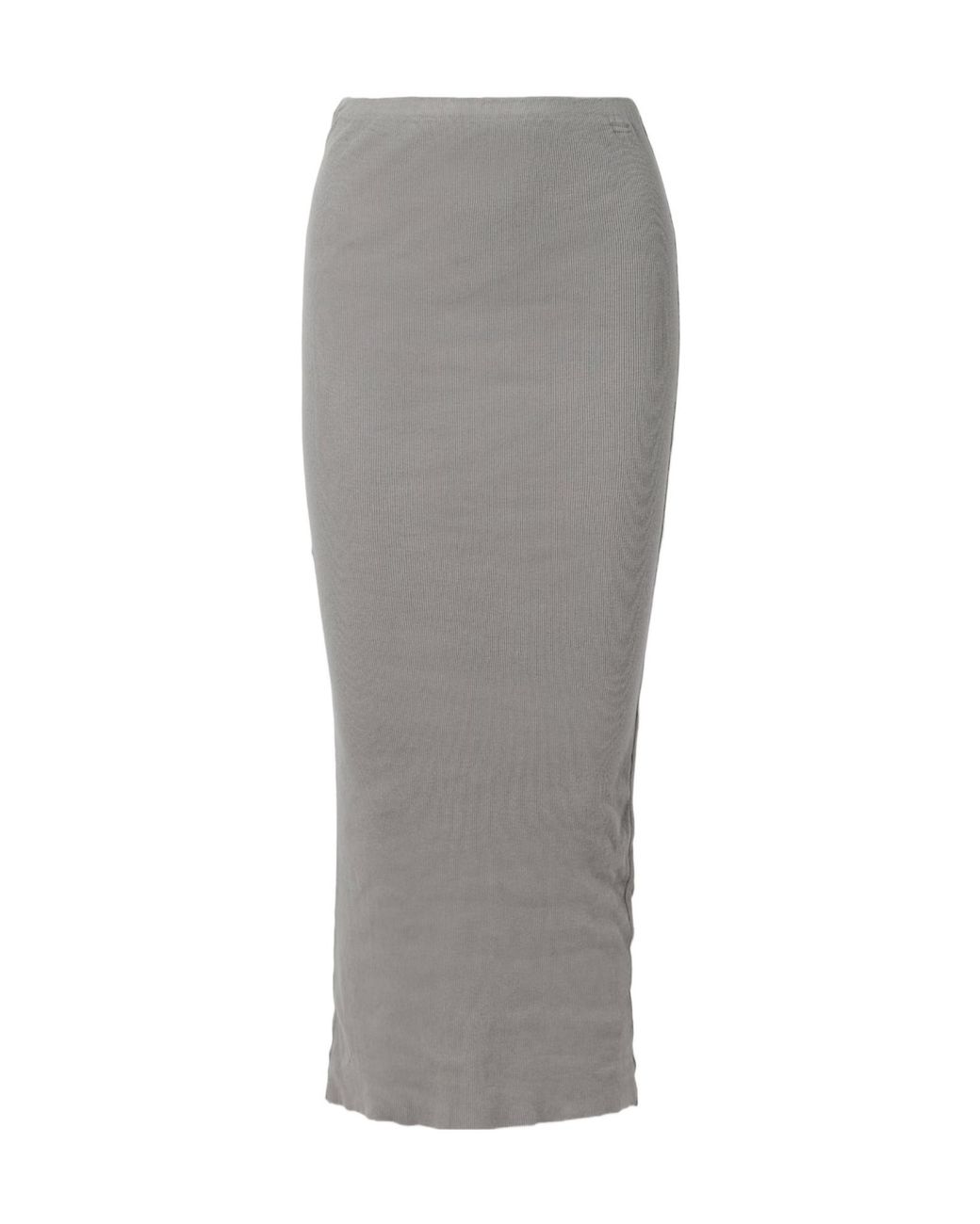 James Perse Gray Ribbed Cotton And Cashmere-Blend Maxi Skirt