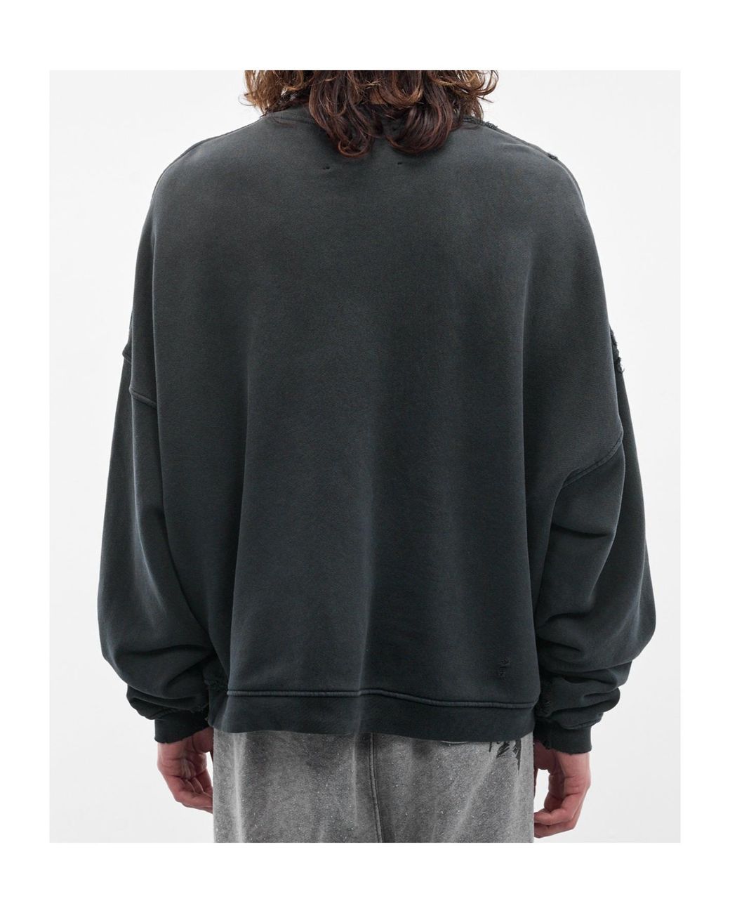 Paly Hollywood Black Crew Neck Sweatshirt for men