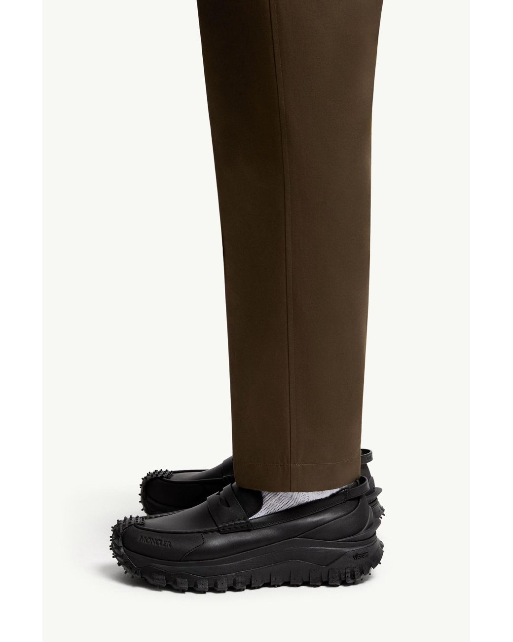 Moncler Brown Tailored Gabardine Pants for men