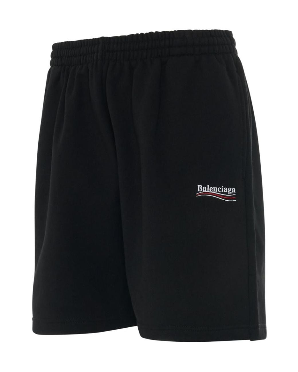 Balenciaga Political Campaign Sweat Shorts in Black for Men | Lyst