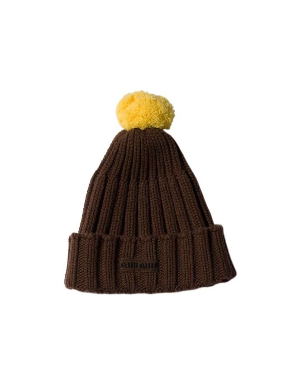 Miu Miu Brown Cashmere Beanie