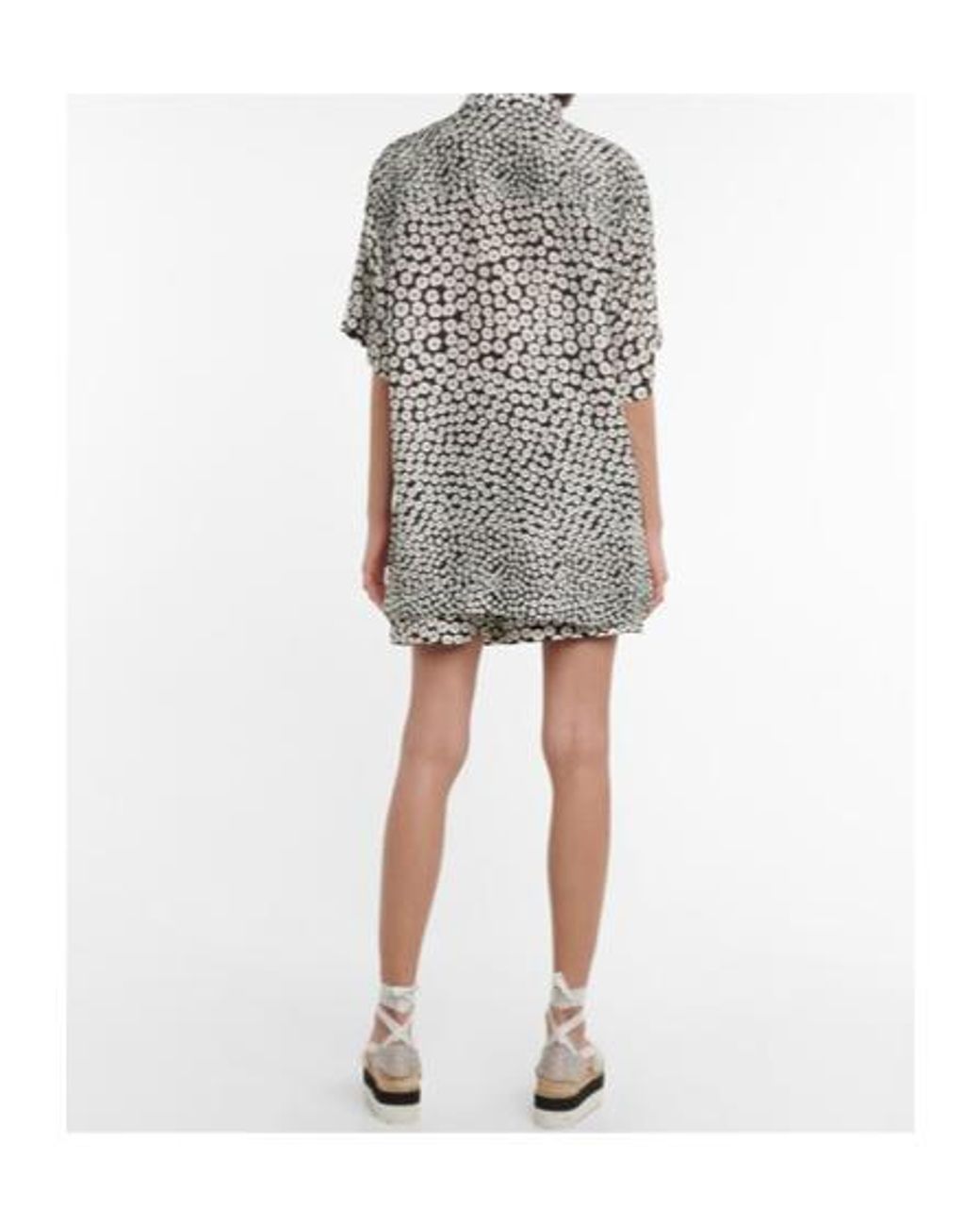 Stella McCartney White Floral Silk Shirt