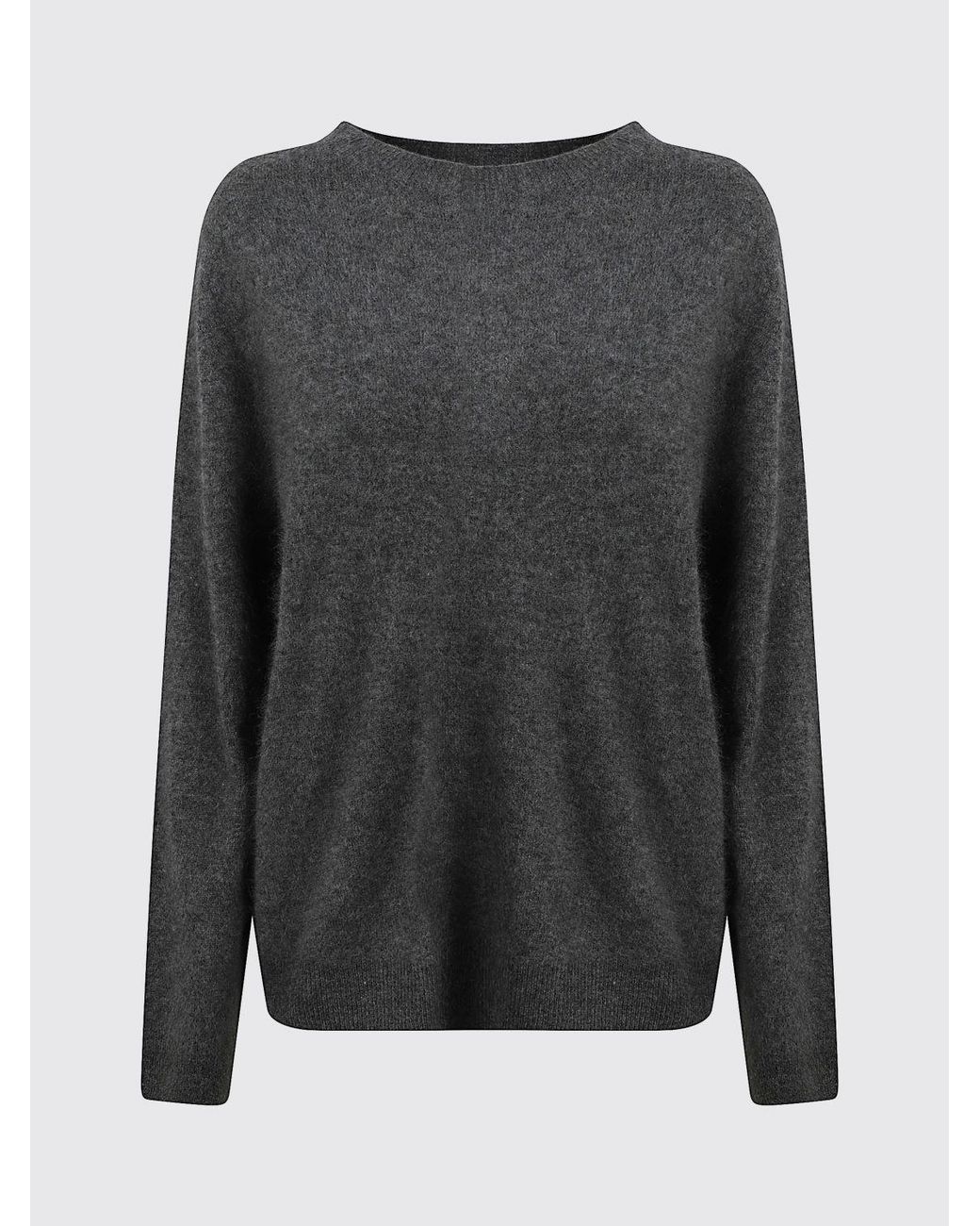 Weekend by Maxmara Gray Virgin Wool-Cashmere Sweater