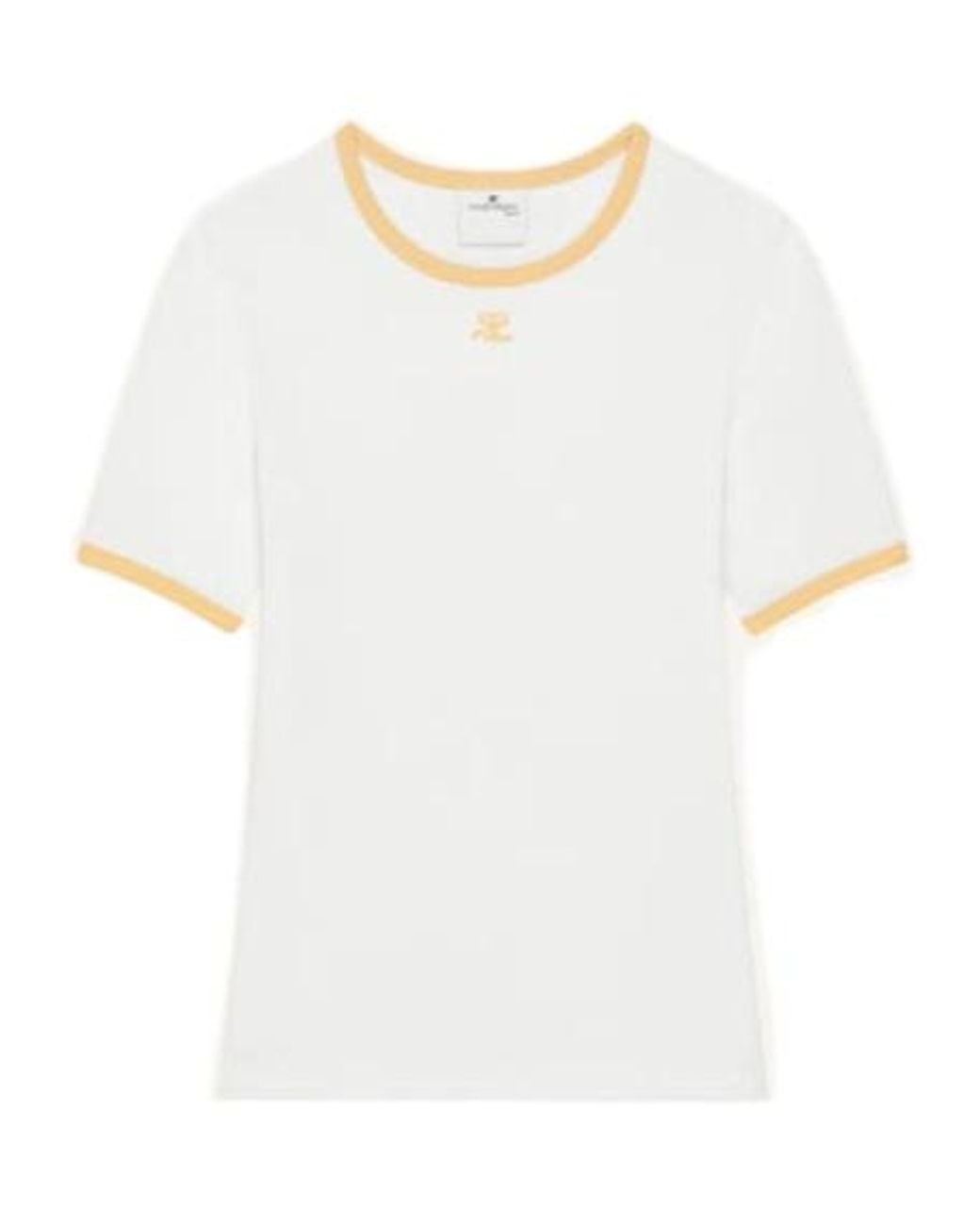 Courreges White Courrèges Heritage Crewneck T-Shirt