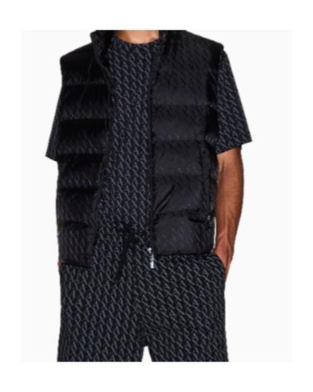 ARMANI EXCHANGE Blue Sleeveless Top for men