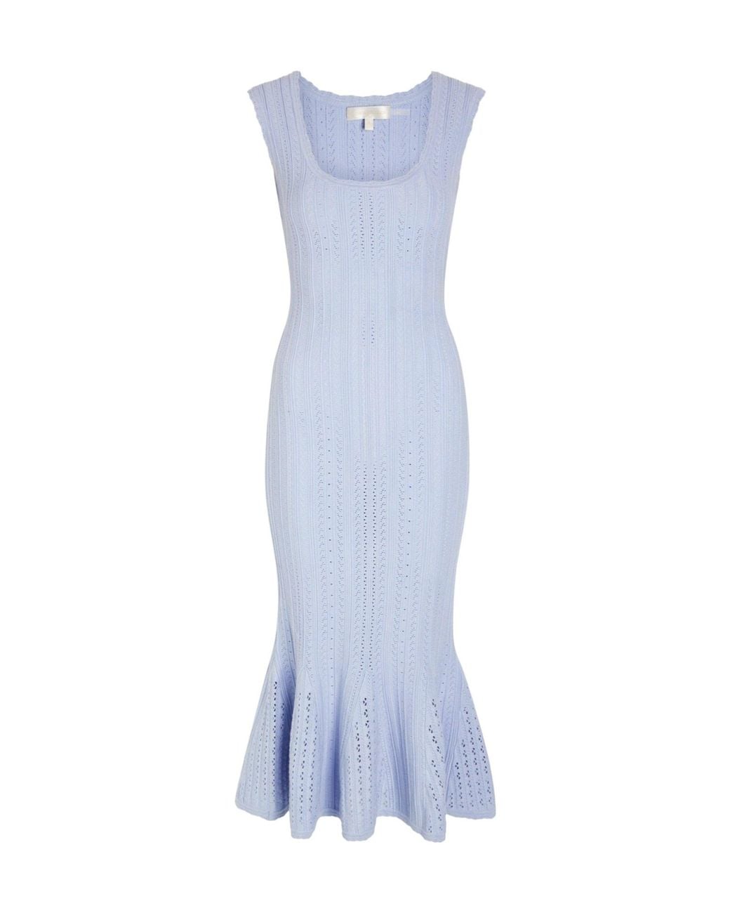 LoveShackFancy Blue Tayleen Pointelle Jumper Dress