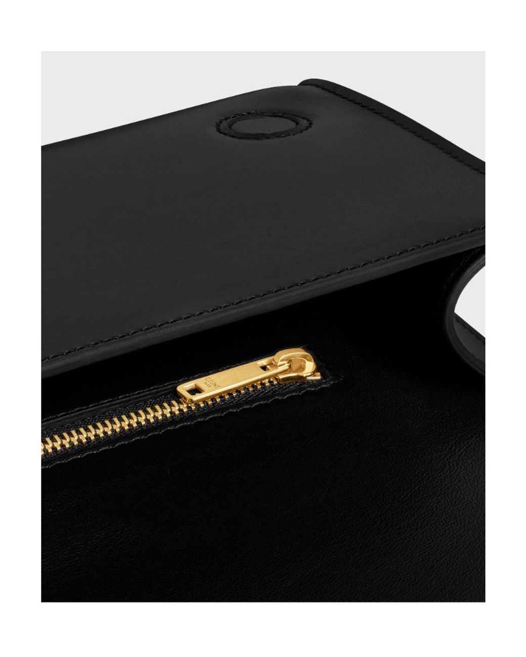Céline Black Asymetric Clutch