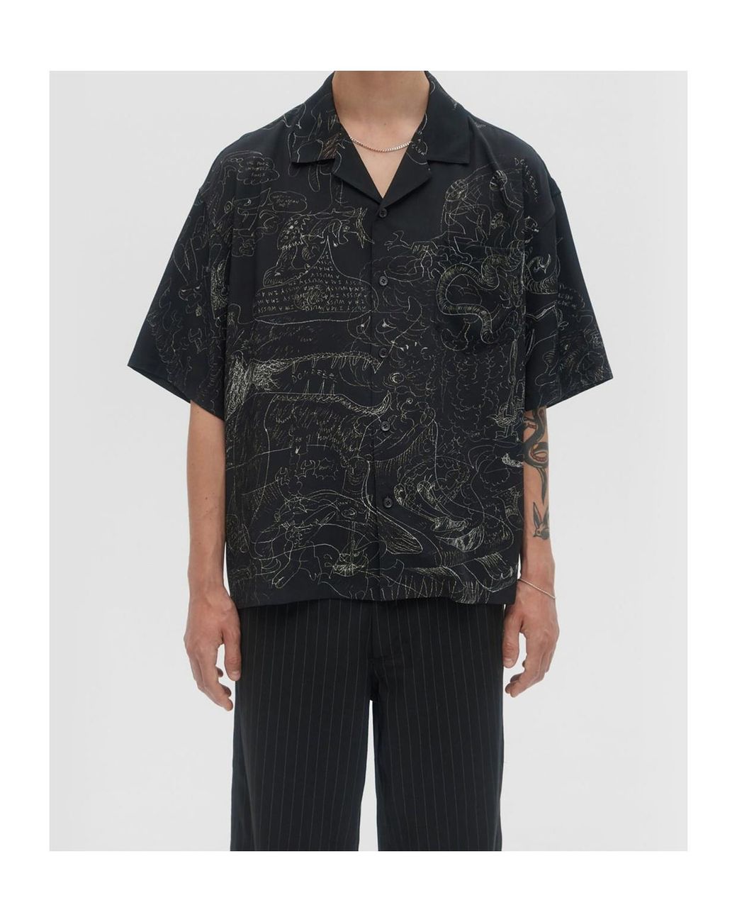 DOMREBEL Black Utopia Shirt for men