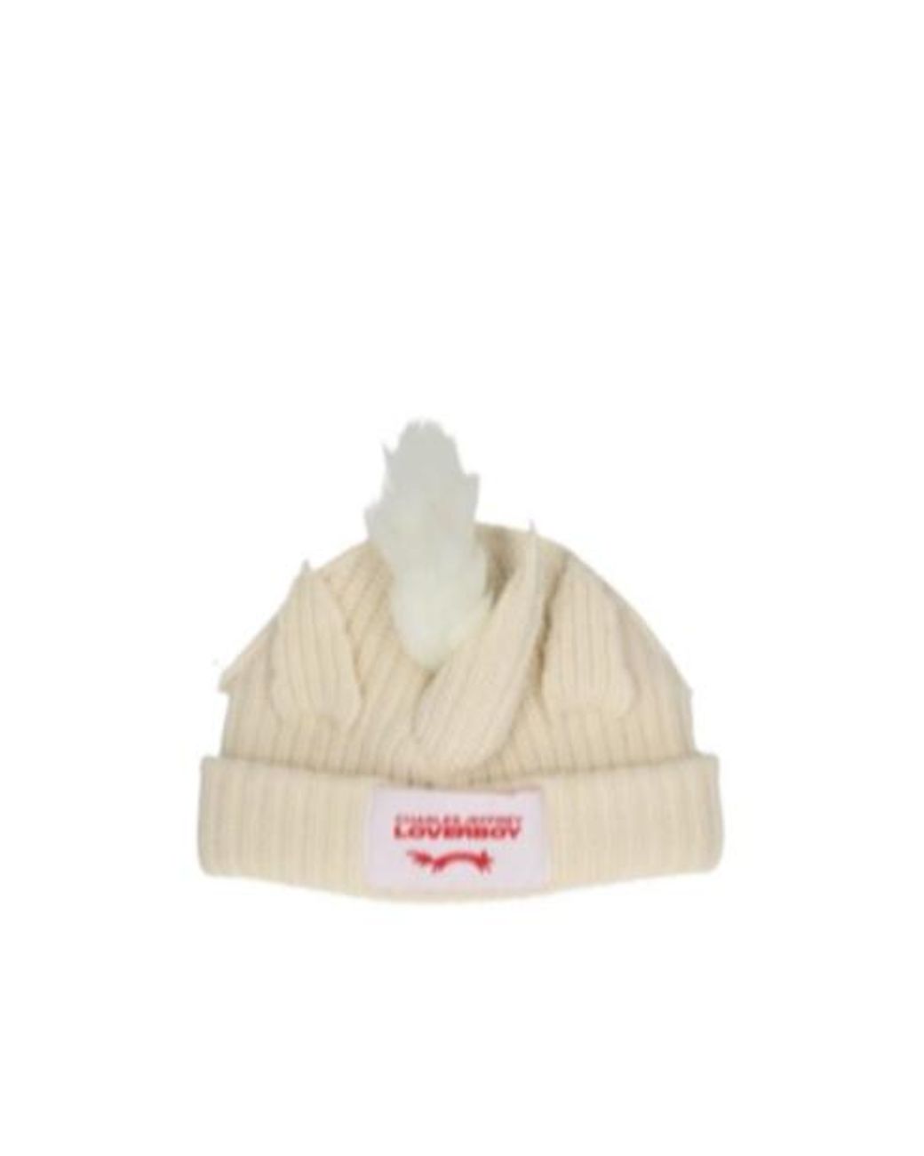 charlesjeffreyloverboy Natural Thick Unicorn Wool Hat