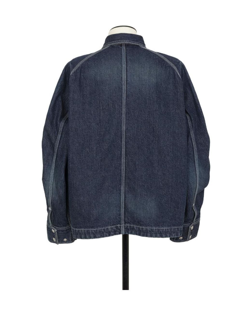 Sacai Blue Buttoned Denim Jacket for men