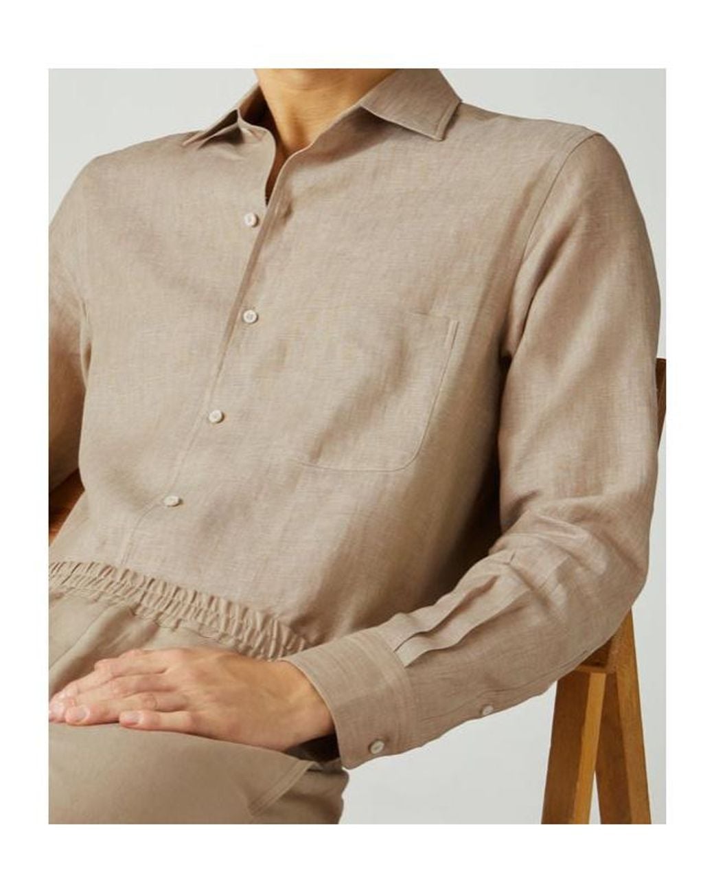 Loro Piana Natural André Buttoned Shirt for men