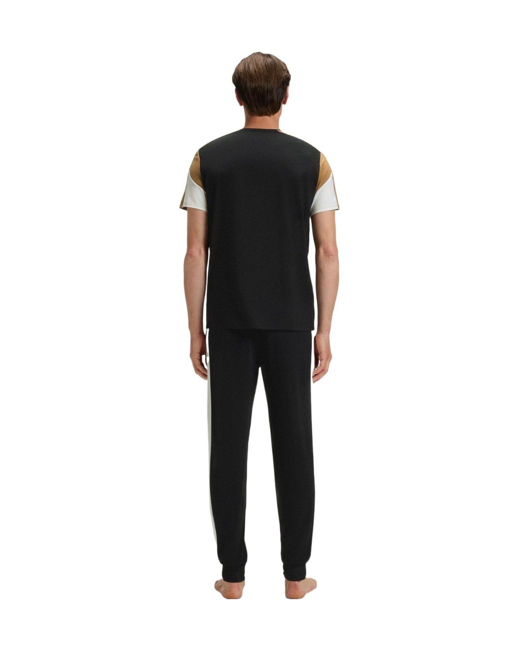 Boss Black Color Block T-Shirt for men