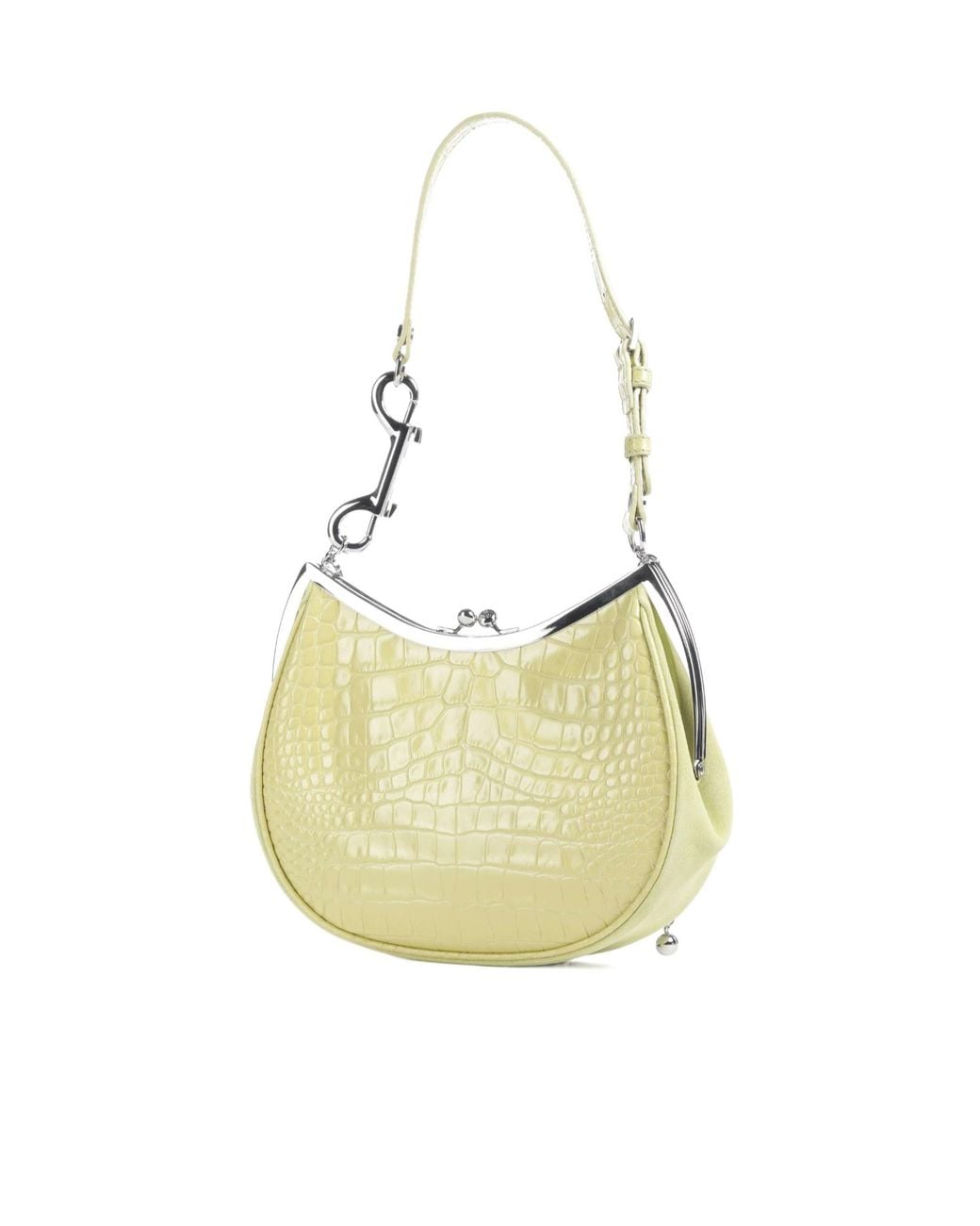 Vivienne Westwood Metallic Orb-Plaque Embossed Charm Shoulder Bag