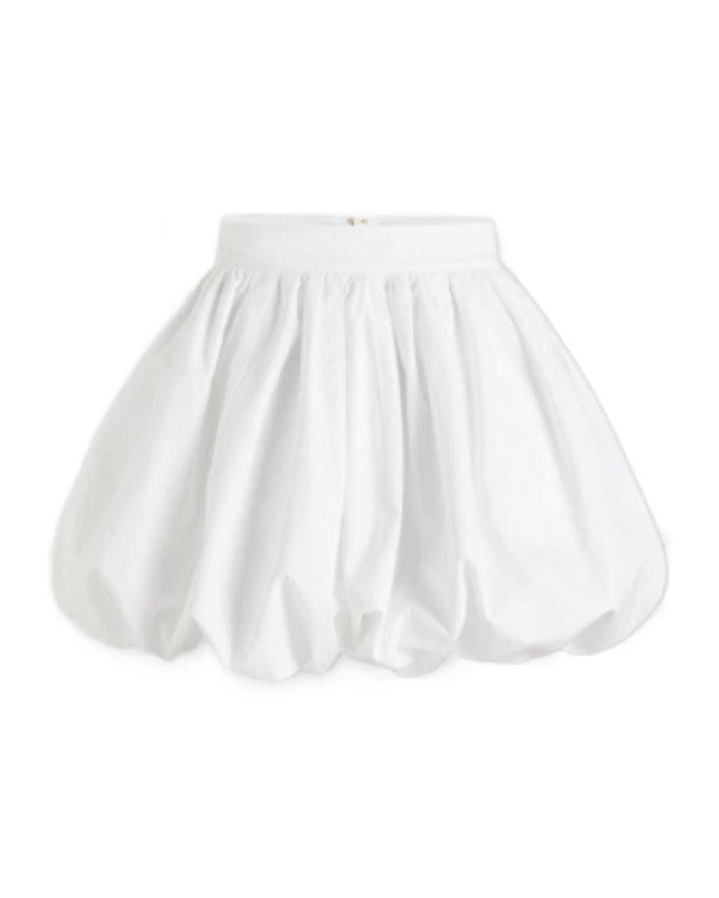 Patou White Bloomer Mini Skirt